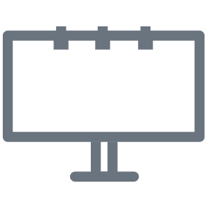 Media Services Icon Billboard Advertising Agency