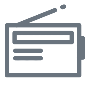 Media Services Icon Radio Advertising Agency